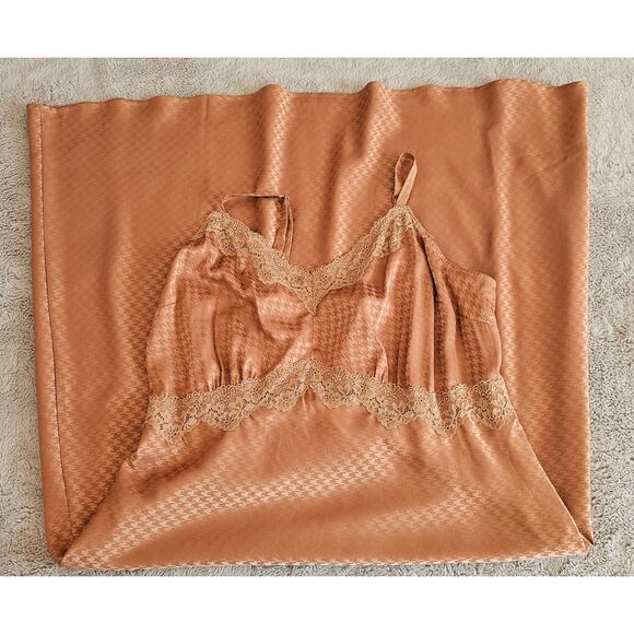 Torrid Tea Length Woven Jacquard Lace Trim Cami Maxi Dress Womens Plus Sz 1 - Picture 9 of 10